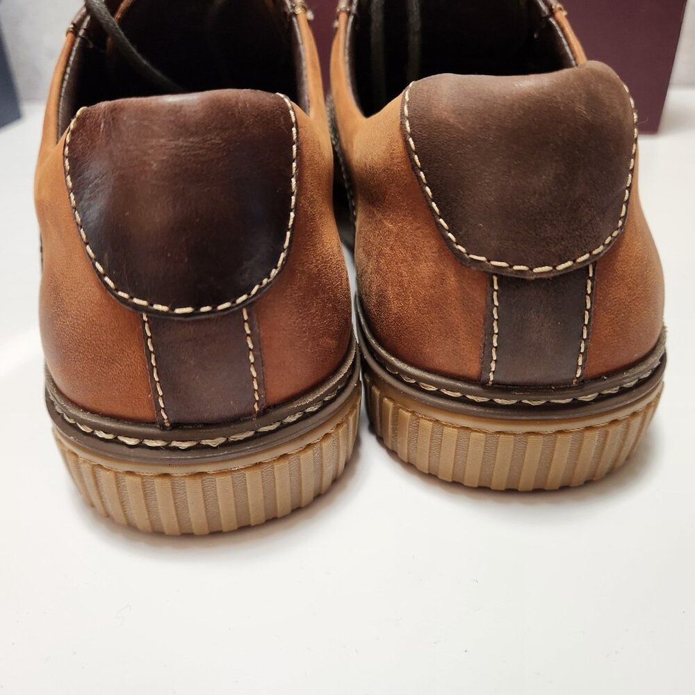 Johnston and Murphy Wallace Saddle Shoes Men's 9 M Chestnut Oiled Leather - Picture 8 of 16